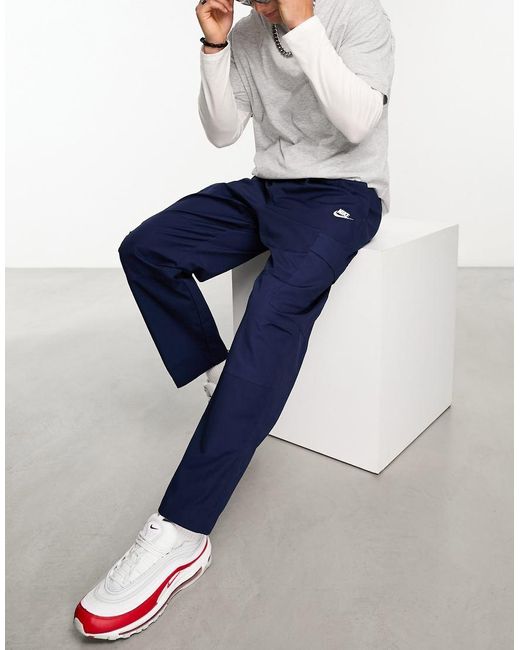 Pantalones Cargo Club De Nike de hombre de color Blue