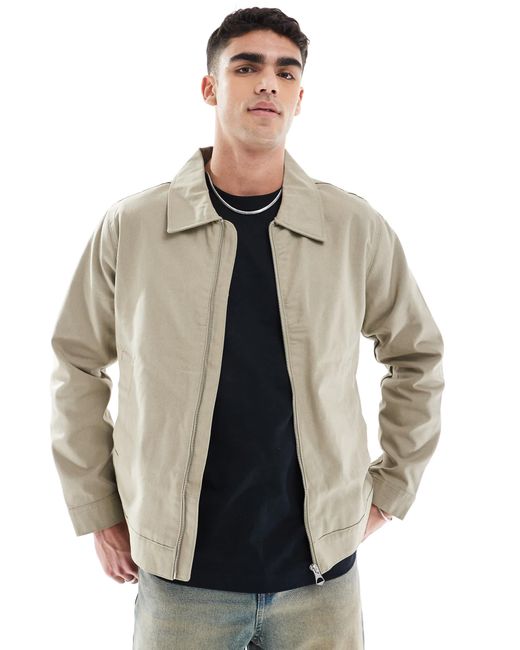 Jack & Jones Natural Oversized Harrington Jacket for men