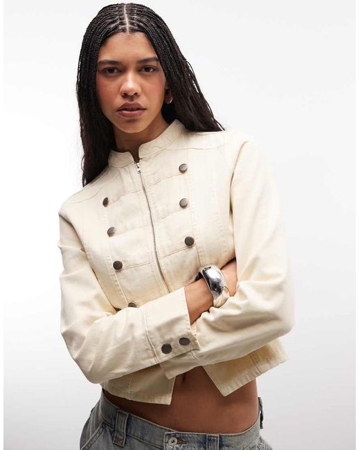 Reclaimed Vintage Natural Drummer Boy Jacket