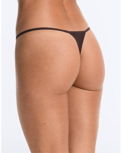 Oysho Black 5 Polyamide Blend Thongs