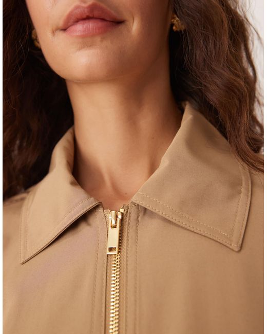 Abercrombie & Fitch Blue – schlichte utility-jacke
