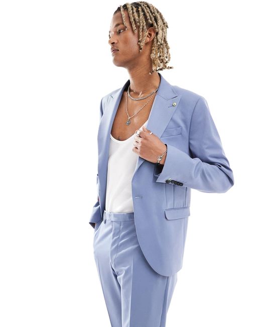 Buscott - giacca da abito di Twisted Tailor in Blue da Uomo