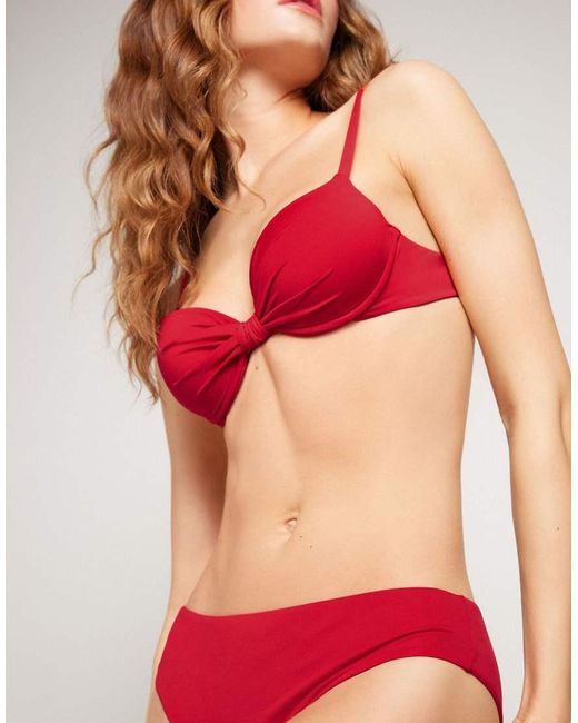 Tezenis Red Timeless Look Bikini Bottoms