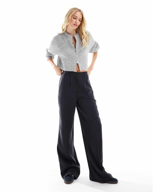 Asos design tall - pantalon droit décontracté - délavé ASOS en coloris Blue