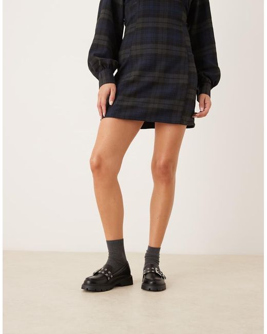 Glamorous Black Chunky Loafers With Buckle Detail