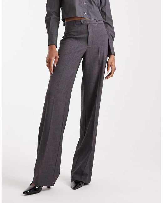 Vero Moda Blue Straight Smart Trouser With Crease Front