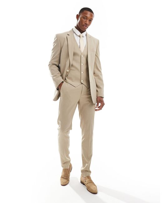 ASOS Natural Skinny Suit Jacket for men