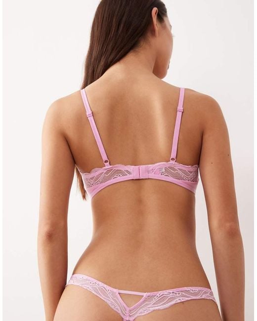 Calvin Klein Pink Sensual Stretch Lace Thong