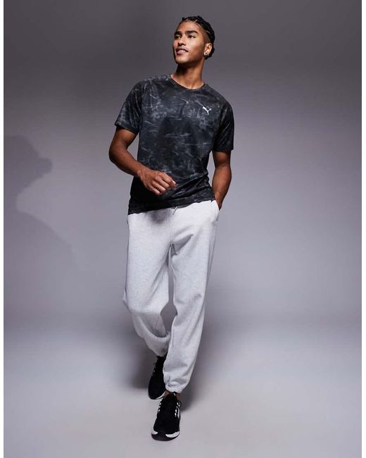 PUMA Blue Run Velocity Print T-Shirt for men