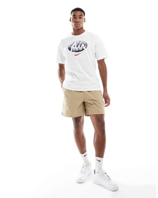 Nike Club – shorts aus webstoff in White für Herren
