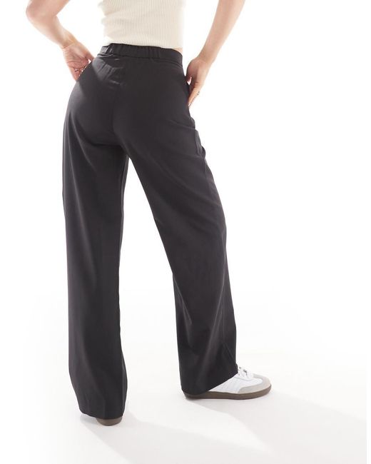 ASOS Blue Hourglass Tailored Wide Leg Dad Trousers