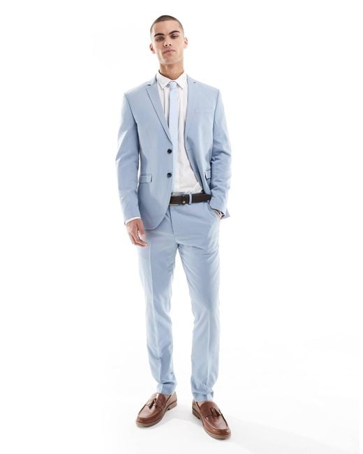 Jack & Jones Blue Slim Fit Suit Jacket for men
