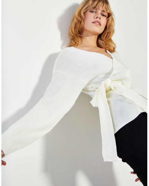 Glamorous White Tie Cardigans