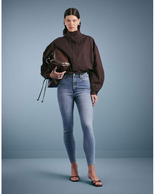 Miss Selfridge Blue Skinny Jeans