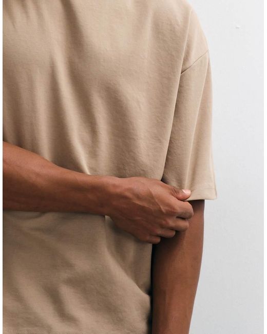 ASOS Natural Breathemaxtm Heavyweight Boxy Oversized T-shirt for men