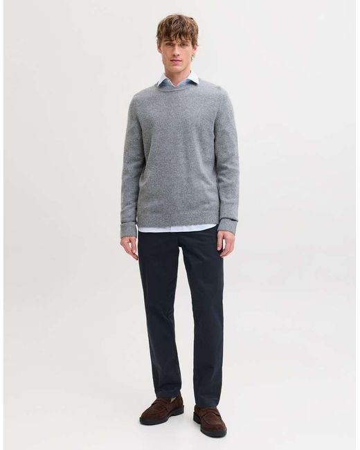 Jack & Jones Gray Chino Trousers for men