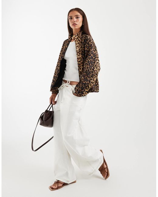 ASOS Brown Oversized Track Jacket