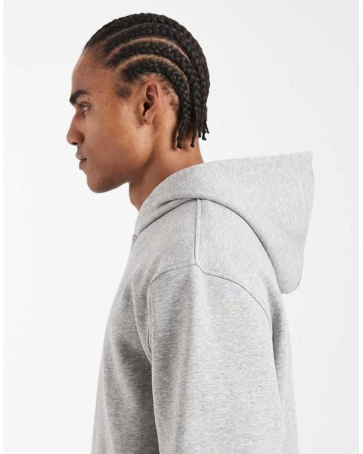 ASOS Gray Essentials Relaxed Hoodie for men