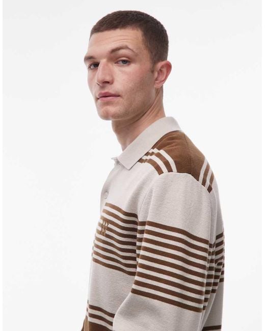 DOUBLE A by WOOD WOOD Multicolor 100% Cotton Curt Long Sleeve Polo for men