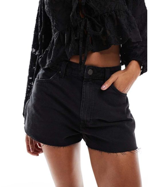 ASOS Black Denim A Line Short