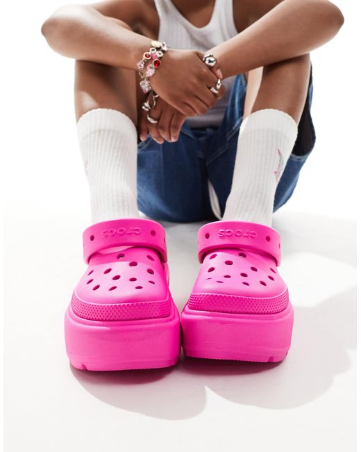 CROCSTM Pink – unisex stomp – clogs