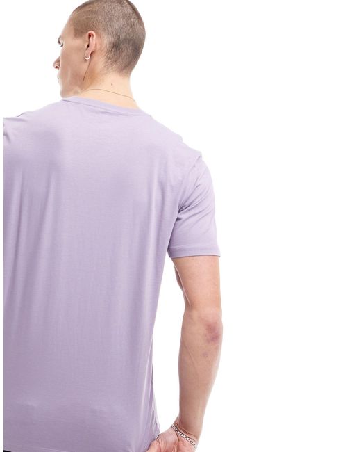 Timberland Purple Small Script Logo T-shirt for men