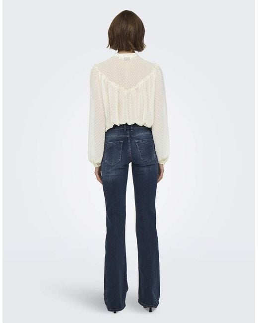 ONLY Blue Flared Fit Jeans