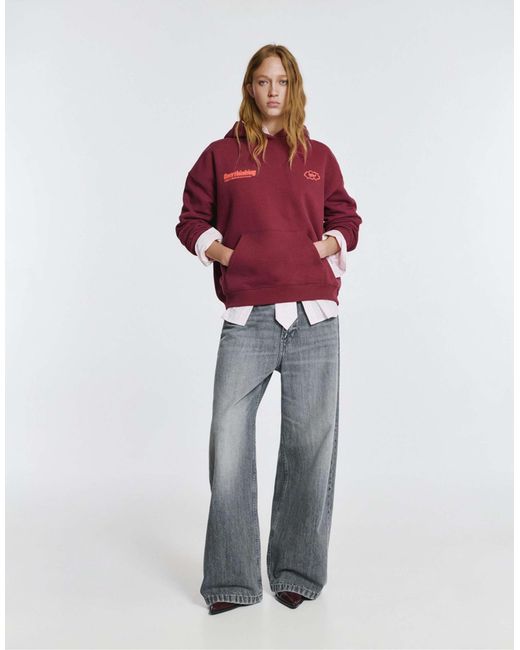 Pull&Bear Red – kapuzenpullover
