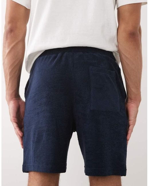 ASOS White Oversized Textured Jersey Shorts for men