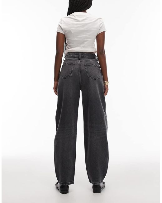 Vaqueros Negros De Corte Barrel Jeanie De Tommy Hilfiger de color Blue