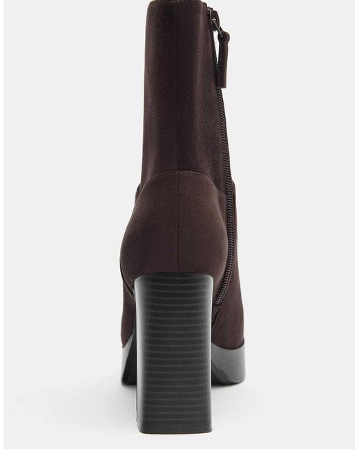 Pull&Bear Black High-heel Ankle Boots