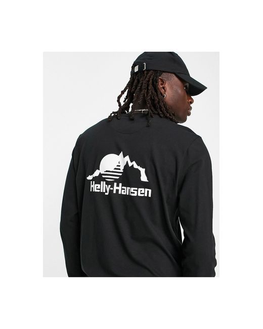Helly Hansen Yu20 Long Sleeve T-shirt With Hh Chest Logo in Black for Men |  Lyst
