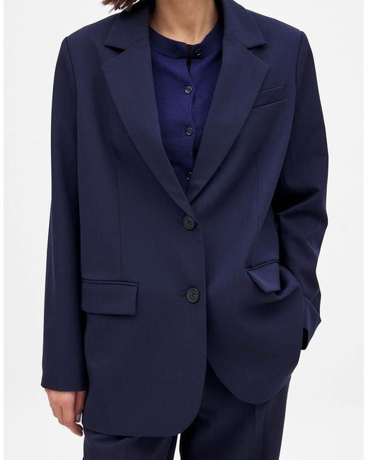 NA-KD Blue Maxi Oversized Blazer