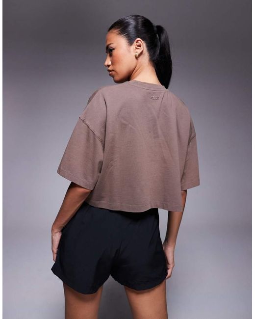 4505 Purple Icon Heavyweight Cotton Cropped T-shirt With Quick Dry Finish