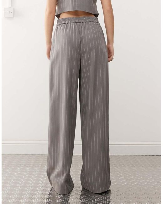Noisy May Elegante Broek Met Wijde Pijpen in het Natural