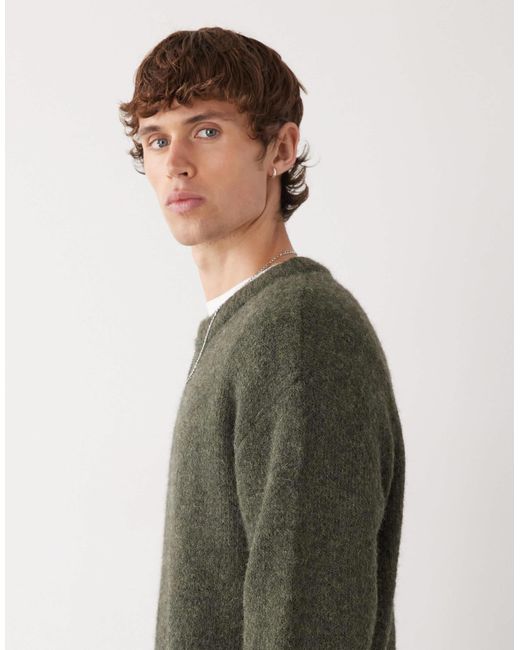Weekday Green Wool Blend Sweater for men
