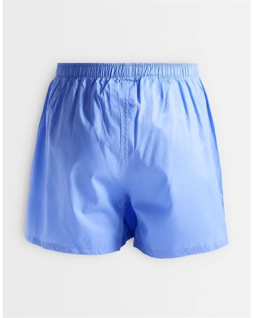 Polo Ralph Lauren Blue 3 Pack Of Woven Cotton Boxer Shirts for men