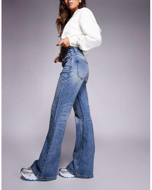 ASOS Blue 90S Flare Jean