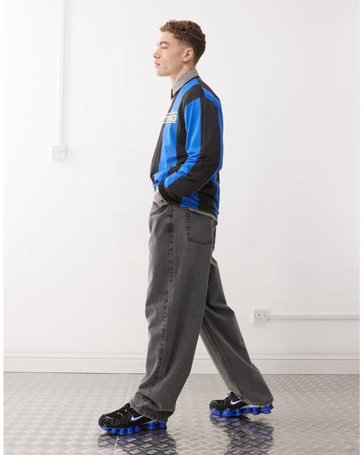 Collusion Black X001 Antifit Jeans for men