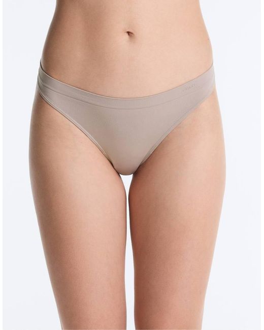 Oysho White 5 Seamless Soft-touch Brazilian Briefs