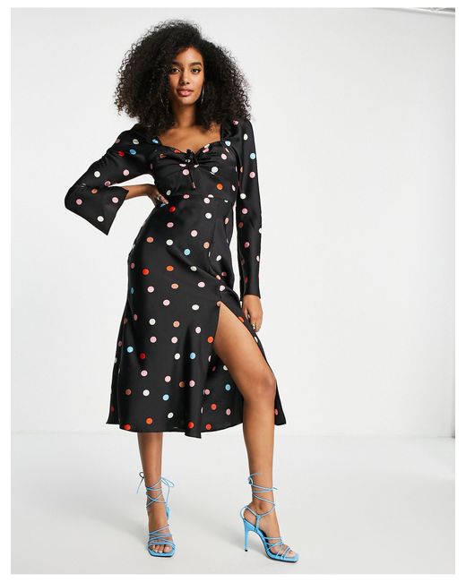 black lattice front flare sleeve lace sheath dress