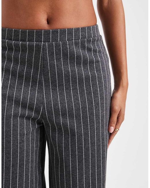 Miss Selfridge Blue Wide Leg Pinstripe Trouser Co-Ord