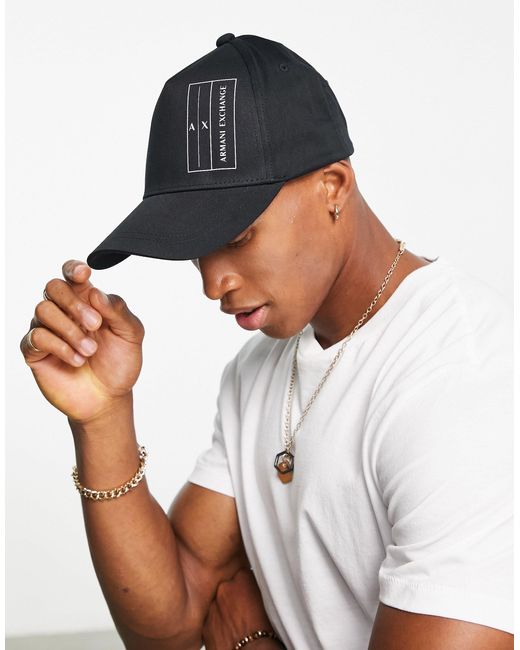 Armani Exchange Cotton Baseball Cap 
