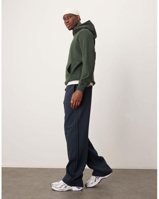 Sweat à capuche épais avec logo texturé - foncé Abercrombie & Fitch pour homme en coloris Green