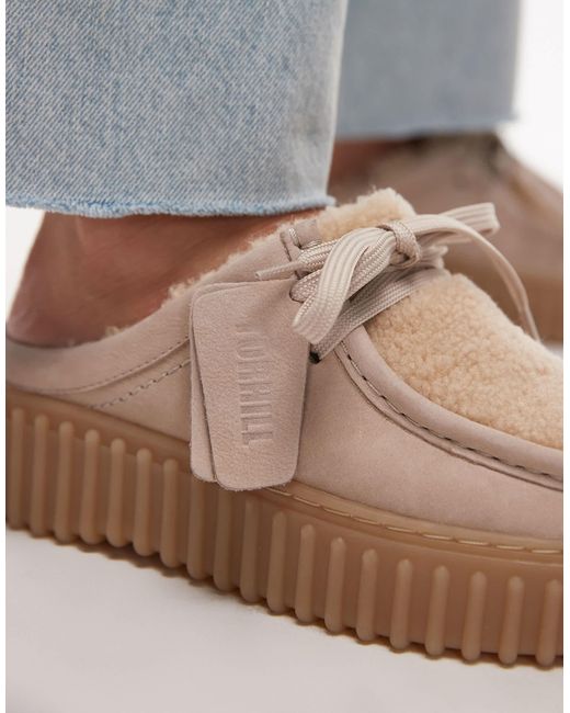 Clarks Gray – torhill – mules mit futter aus teddyfell