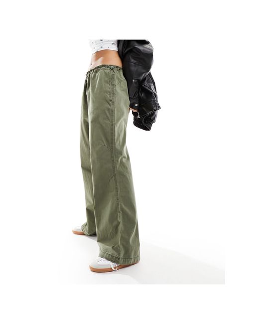 Collusion Green Mid Rise Utility joggers
