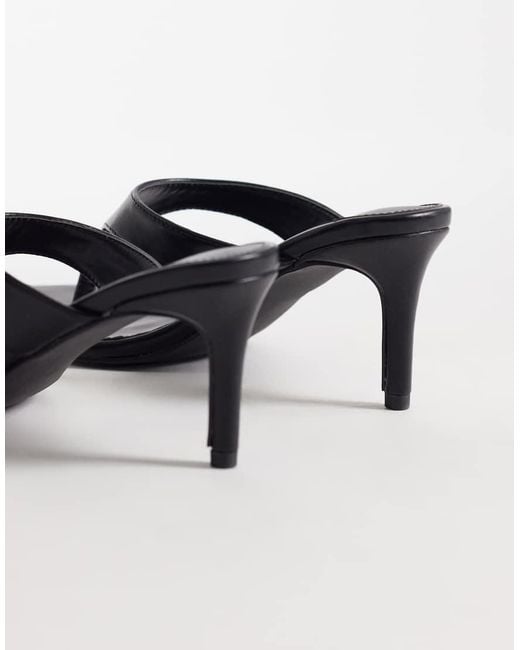 Raid Black Mystia Flip Flop Heeled Sandals