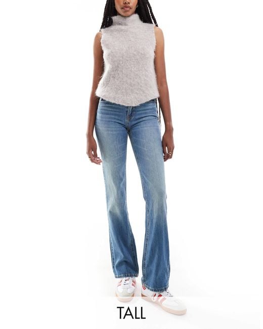 Stradivarius Blue D98 Tall Straight Leg Jeans
