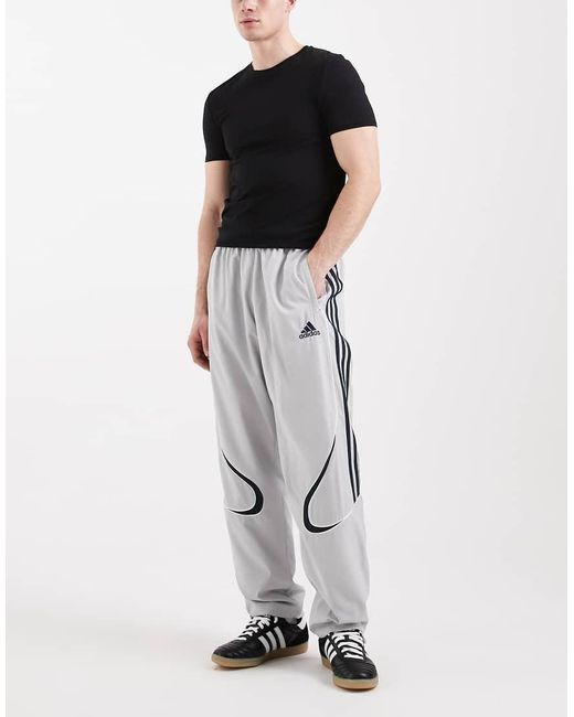 Adidas Originals White Teamgeist Adicolor Trackpant for men