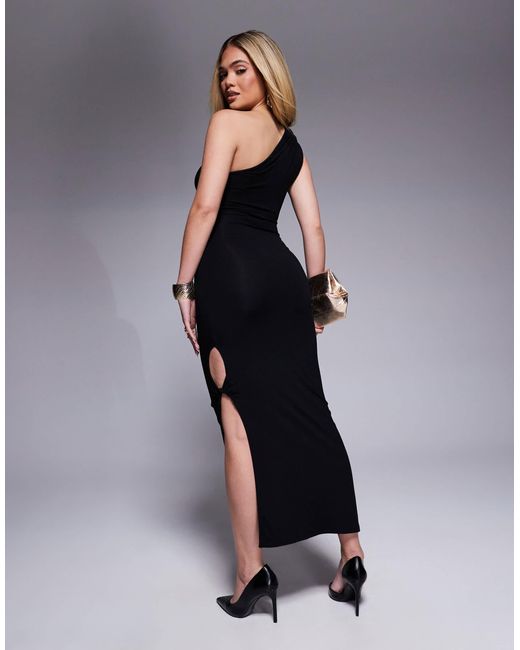 ASOS Blue – gerafftes midikleid